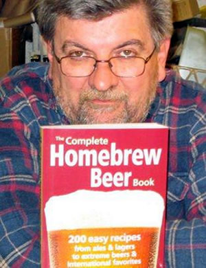 George Hummel poses with new book The Complete Homebrew Beer Book